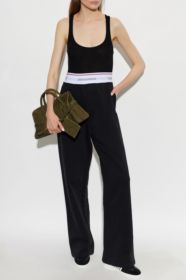 Black Wide-leg sweatpants Dsquared2 - Vitkac GB